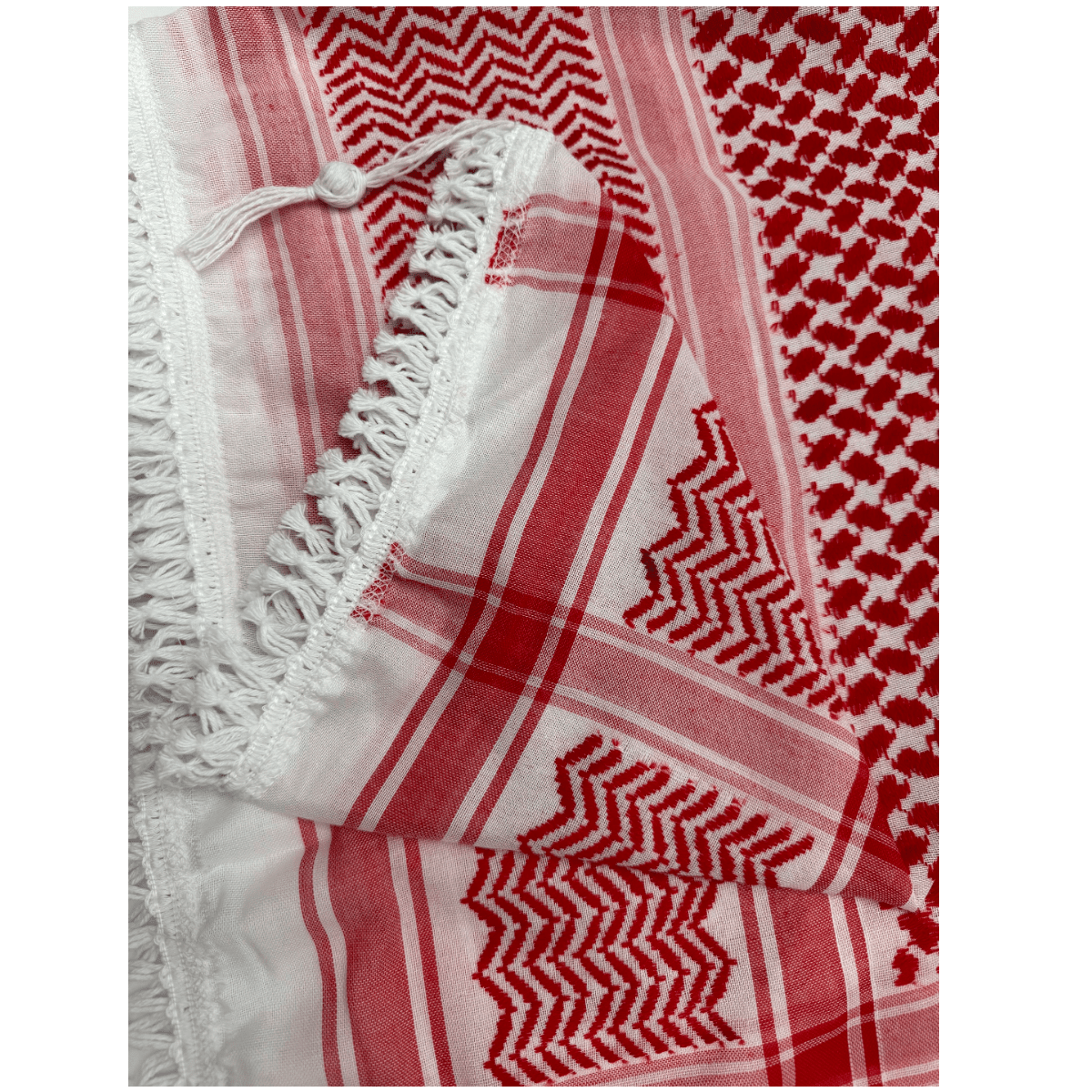 Kufiya - Red/White Made in Palestine