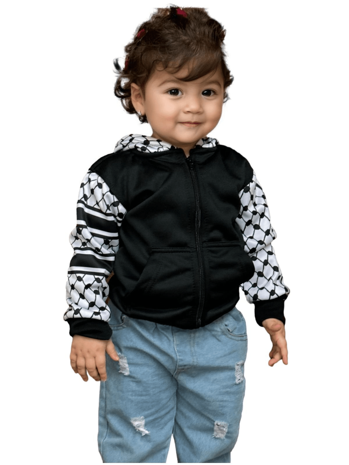 Babies and Toddlers Kufiya Zip Hoodie