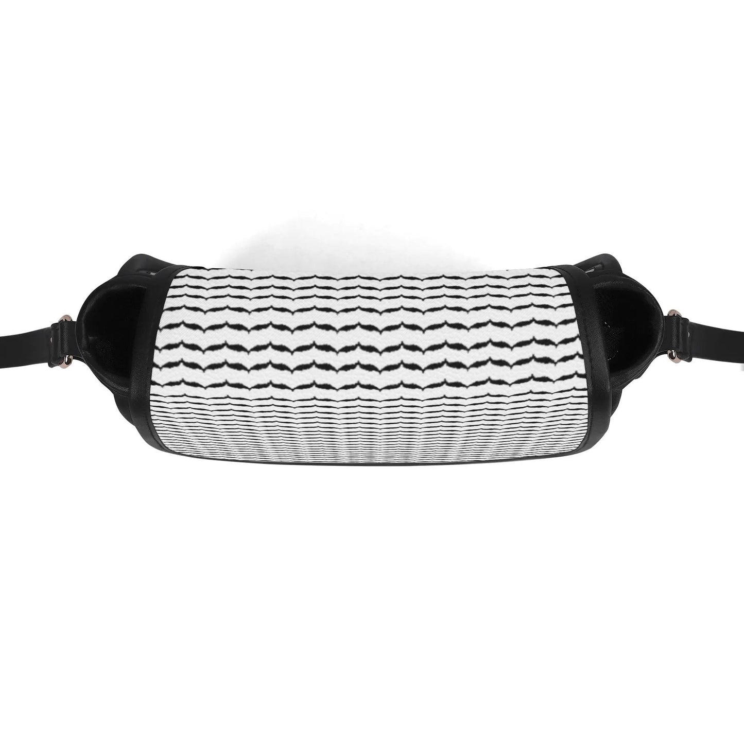 Keffiyeh Pattern PU Leather Saddle Bag – Timeless Elegance Meets Cultural Heritage