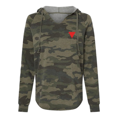 Women's Lightweight Camo Hooded Sweatshirt