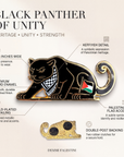 Black Panther of Unity Enamel Pin