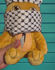 Singing Teddy Bear with Keffiyeh — 9-Inch Plush