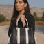 Full-Grain Leather Keffiyeh-Embossed Handbag – Luxury Statement Bag