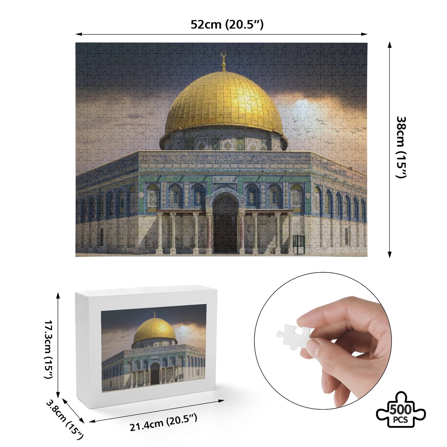 Dome of the Rock Picture Puzzle Jigsaw 500 Pcs