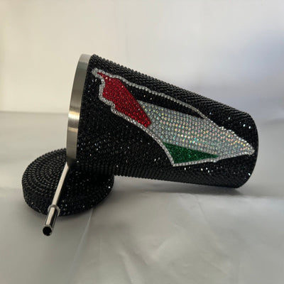 Palestine Stainless Steel Rhinestone Tumbler