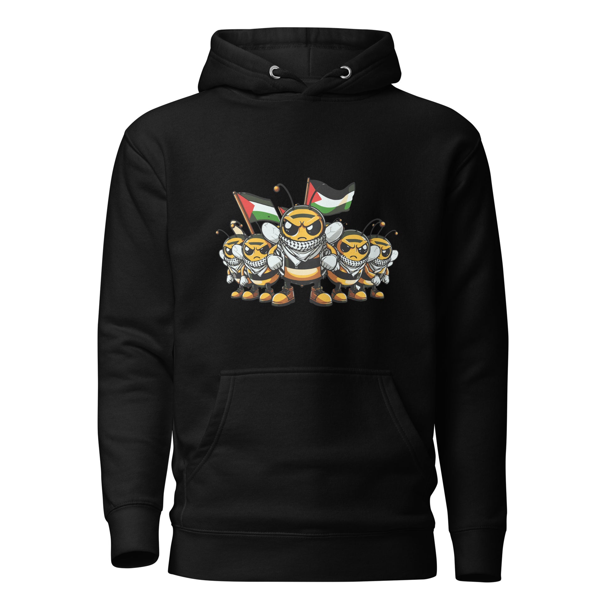 Courage Hoodie with Keffiyeh-Wearing Wasps