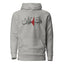 Embroidered "Palestine" Hoodie with Watermelon Slice Design